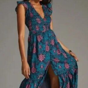 Anthropologie The Peregrine Midi Dress Medium